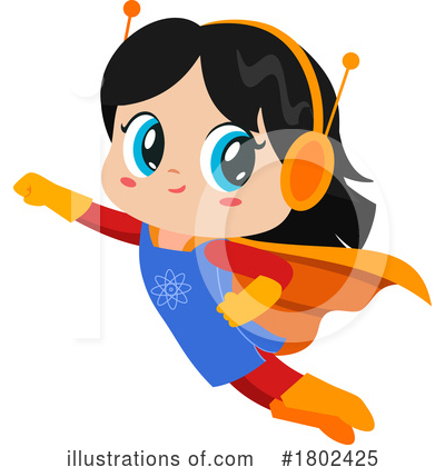 Royalty-Free (RF) Super Hero Clipart Illustration by Hit Toon - Stock Sample #1802425