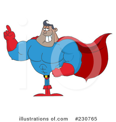 Royalty-Free (RF) Super Hero Clipart Illustration by Hit Toon - Stock Sample #230765