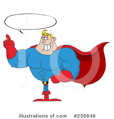 Royalty-Free (RF) Super Hero Clipart Illustration by Hit Toon - Stock Sample #230848