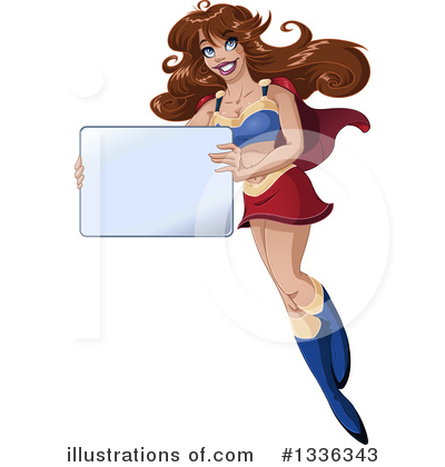 Royalty-Free (RF) Super Woman Clipart Illustration by Liron Peer - Stock Sample #1336343