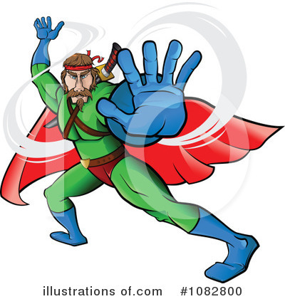 Royalty-Free (RF) Superhero Clipart Illustration by Paulo Resende - Stock Sample #1082800