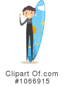 Surfer Clipart #1066915 by BNP Design Studio