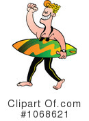 Surfer Clipart #1068621 by Zooco