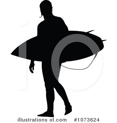 Surfing Clipart #1073624 by Paulo Resende