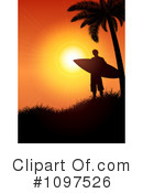 Surfer Clipart #1097526 by KJ Pargeter