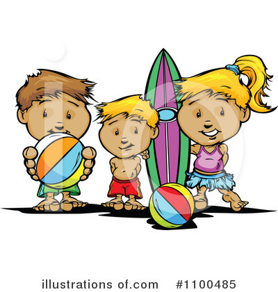 Royalty-Free (RF) Surfer Clipart Illustration by Chromaco - Stock Sample #1100485