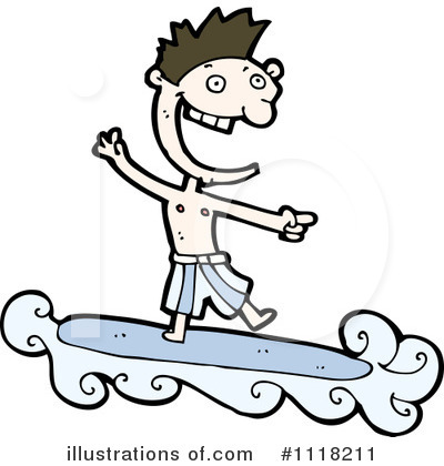Royalty-Free (RF) Surfer Clipart Illustration by lineartestpilot - Stock Sample #1118211