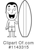 Surfer Clipart #1143315 by Cory Thoman
