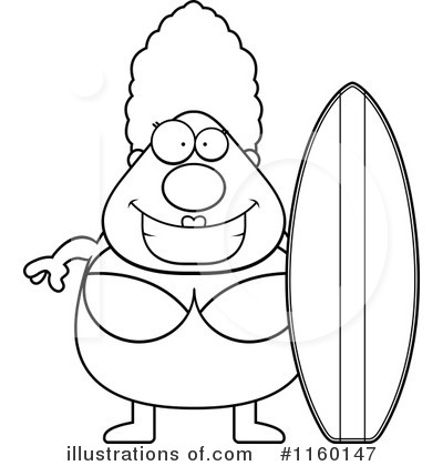 Royalty-Free (RF) Surfer Clipart Illustration by Cory Thoman - Stock Sample #1160147