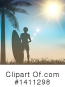 Surfer Clipart #1411298 by KJ Pargeter