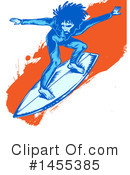 Surfer Clipart #1455385 by Domenico Condello