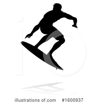 Royalty-Free (RF) Surfer Clipart Illustration by AtStockIllustration - Stock Sample #1600937