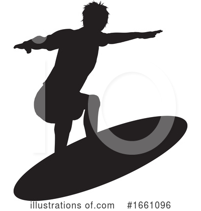 Royalty-Free (RF) Surfer Clipart Illustration by KJ Pargeter - Stock Sample #1661096