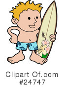Surfer Clipart #24747 by AtStockIllustration