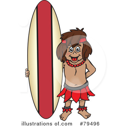 Surfer Clipart #79496 by Dennis Holmes Designs