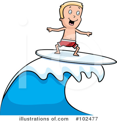 Surfer Clipart #102477 by Cory Thoman