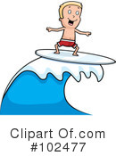 Surfing Clipart #102477 by Cory Thoman