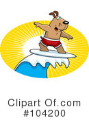 Surfing Clipart #104200 by Cory Thoman