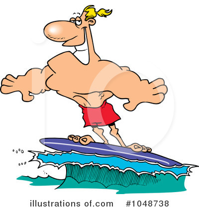 Surfing Clipart #1048738 by toonaday