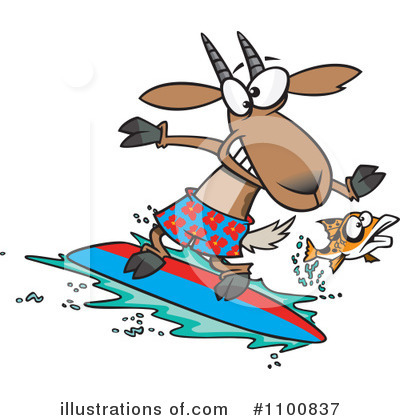 Royalty-Free (RF) Surfing Clipart Illustration by toonaday - Stock Sample #1100837