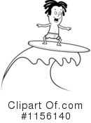 Surfing Clipart #1156140 by Cory Thoman