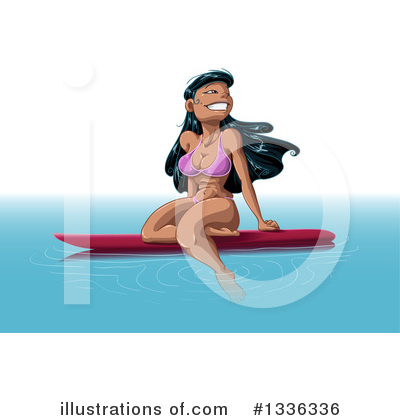 Surfboard Clipart #1336336 by Liron Peer