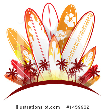Royalty-Free (RF) Surfing Clipart Illustration by Domenico Condello - Stock Sample #1459932