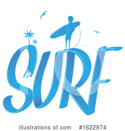 Surfer Clipart #1622874 by Domenico Condello