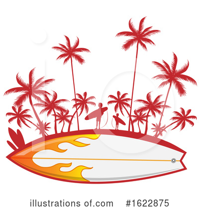 Royalty-Free (RF) Surfing Clipart Illustration by Domenico Condello - Stock Sample #1622875