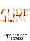 Surfing Clipart #1632688 by Domenico Condello