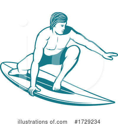 Royalty-Free (RF) Surfing Clipart Illustration by Vector Tradition SM - Stock Sample #1729234