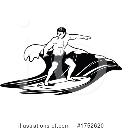 Royalty-Free (RF) Surfing Clipart Illustration by Vector Tradition SM - Stock Sample #1752620