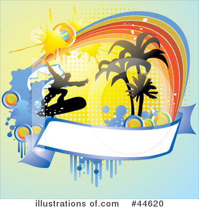Royalty-Free (RF) Surfing Clipart Illustration by MilsiArt - Stock Sample #44620