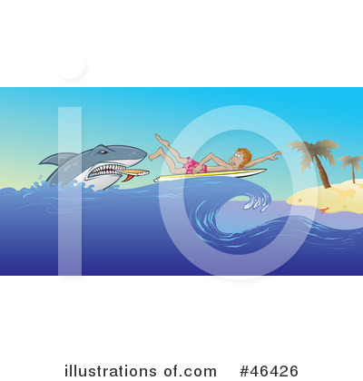 Royalty-Free (RF) Surfing Clipart Illustration by Paulo Resende - Stock Sample #46426
