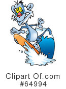 Surfing Clipart #64994 by Dennis Holmes Designs
