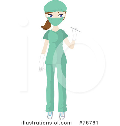 Royalty-Free (RF) Surgeon Clipart Illustration by Rosie Piter - Stock Sample #76761