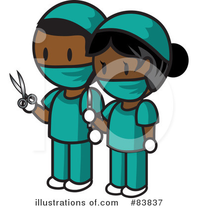 Royalty-Free (RF) Surgeon Clipart Illustration by Rosie Piter - Stock Sample #83837