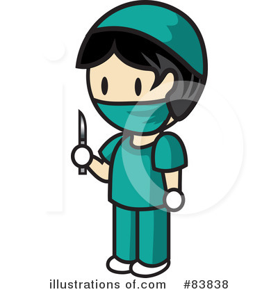 Royalty-Free (RF) Surgeon Clipart Illustration by Rosie Piter - Stock Sample #83838