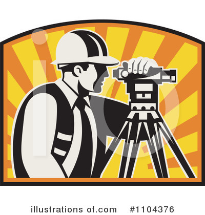 Royalty-Free (RF) Surveyor Clipart Illustration by patrimonio - Stock Sample #1104376