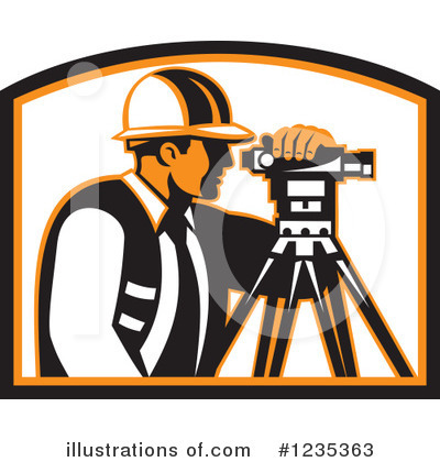 Royalty-Free (RF) Surveyor Clipart Illustration by patrimonio - Stock Sample #1235363