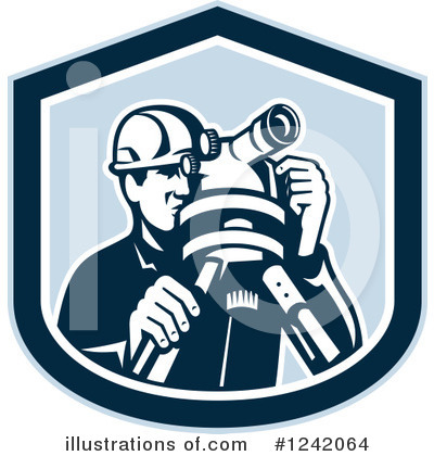 Royalty-Free (RF) Surveyor Clipart Illustration by patrimonio - Stock Sample #1242064