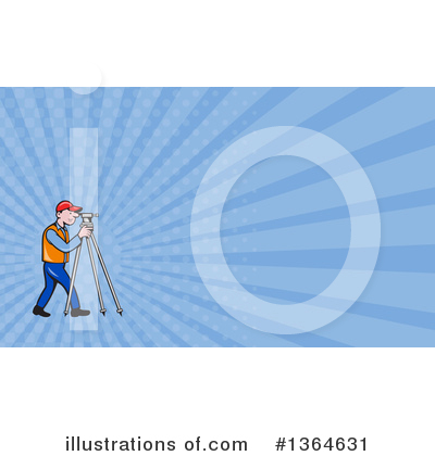 Royalty-Free (RF) Surveyor Clipart Illustration by patrimonio - Stock Sample #1364631