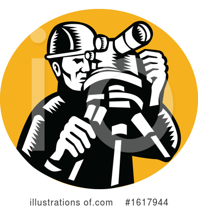 Royalty-Free (RF) Surveyor Clipart Illustration by patrimonio - Stock Sample #1617944