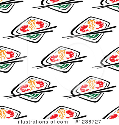 Royalty-Free (RF) Sushi Clipart Illustration by Vector Tradition SM - Stock Sample #1238727