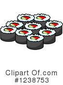 Sushi Clipart #1238753 by Vector Tradition SM