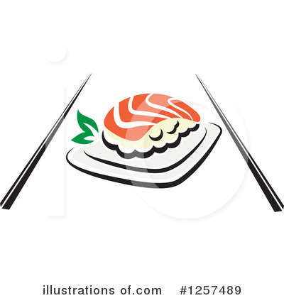 Royalty-Free (RF) Sushi Clipart Illustration by Vector Tradition SM - Stock Sample #1257489