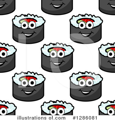Royalty-Free (RF) Sushi Clipart Illustration by Vector Tradition SM - Stock Sample #1286081