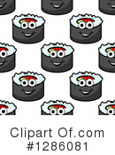 Sushi Clipart #1286081 by Vector Tradition SM
