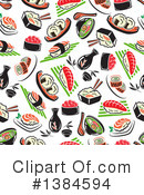 Sushi Clipart #1384594 by Vector Tradition SM