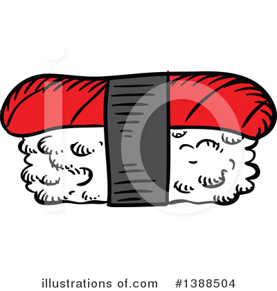 Royalty-Free (RF) Sushi Clipart Illustration by Vector Tradition SM - Stock Sample #1388504